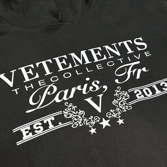 Black Hooded Sweatshirt By Vetements - Picture 8 of 10